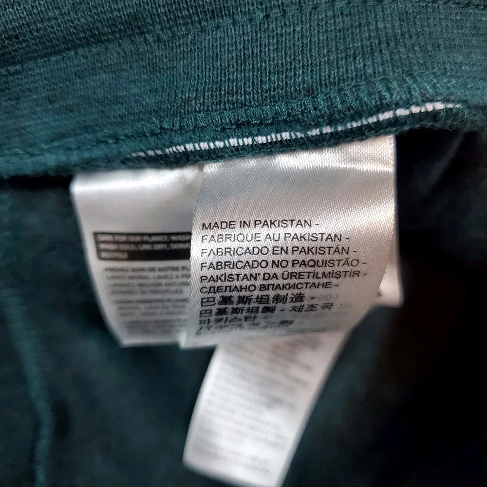 Levi's Men's‎ Heavyweight Size Large Green/Black Sweatpants Drawstring Pockets